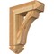 Ekena Millwork Legacy Arts and Crafts Rough Sawn Bracket w/ Offset Brace, Western Red Cedar, 6"W x 18"D x 22"H BKT0604X18X22LEC03RWR - alternate 1